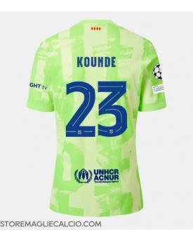 Barcelona Jules Kounde #23 Maglia Gara Terza Repliche 2024-25